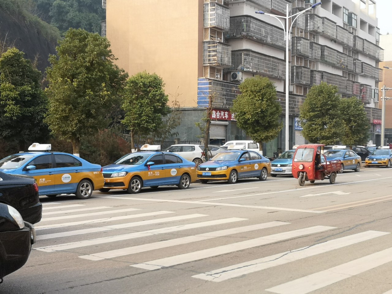 今天早上看到不少资阳出租车司机在进行核酸检测