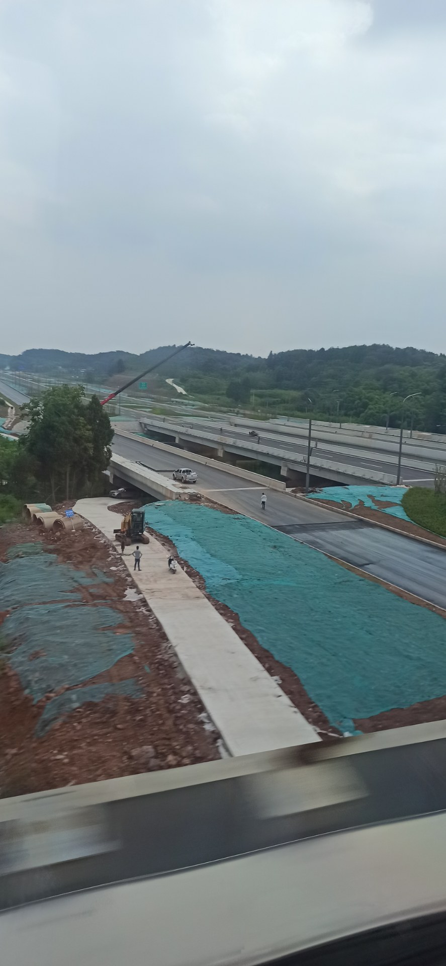 在十八号线上拍到的空港大道