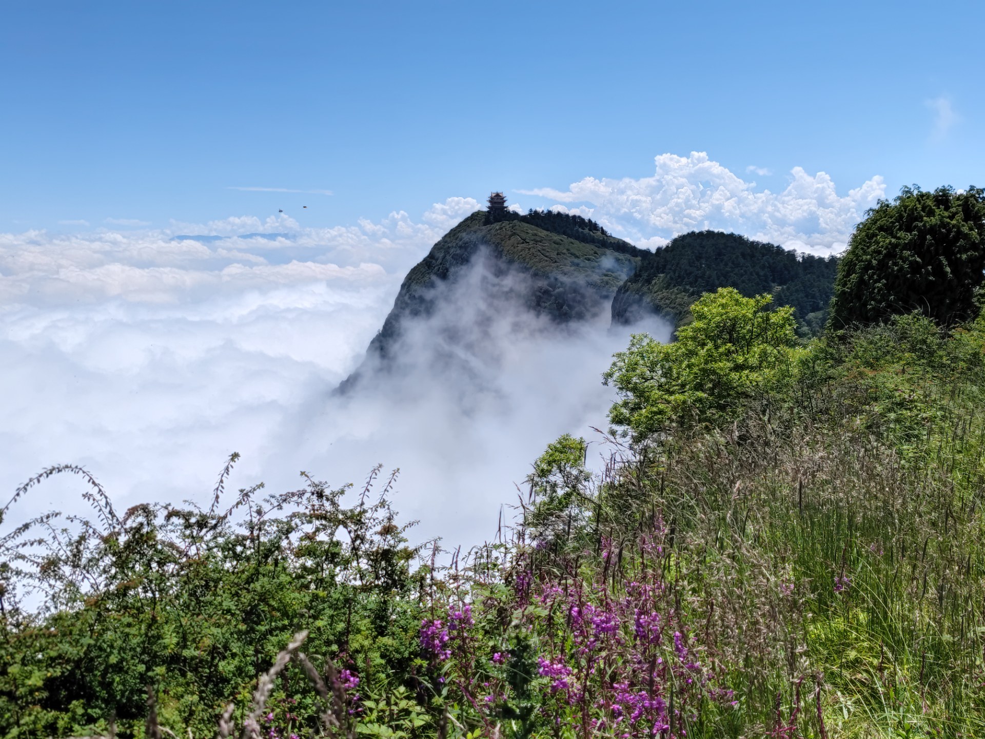 峨眉山最高峰图片