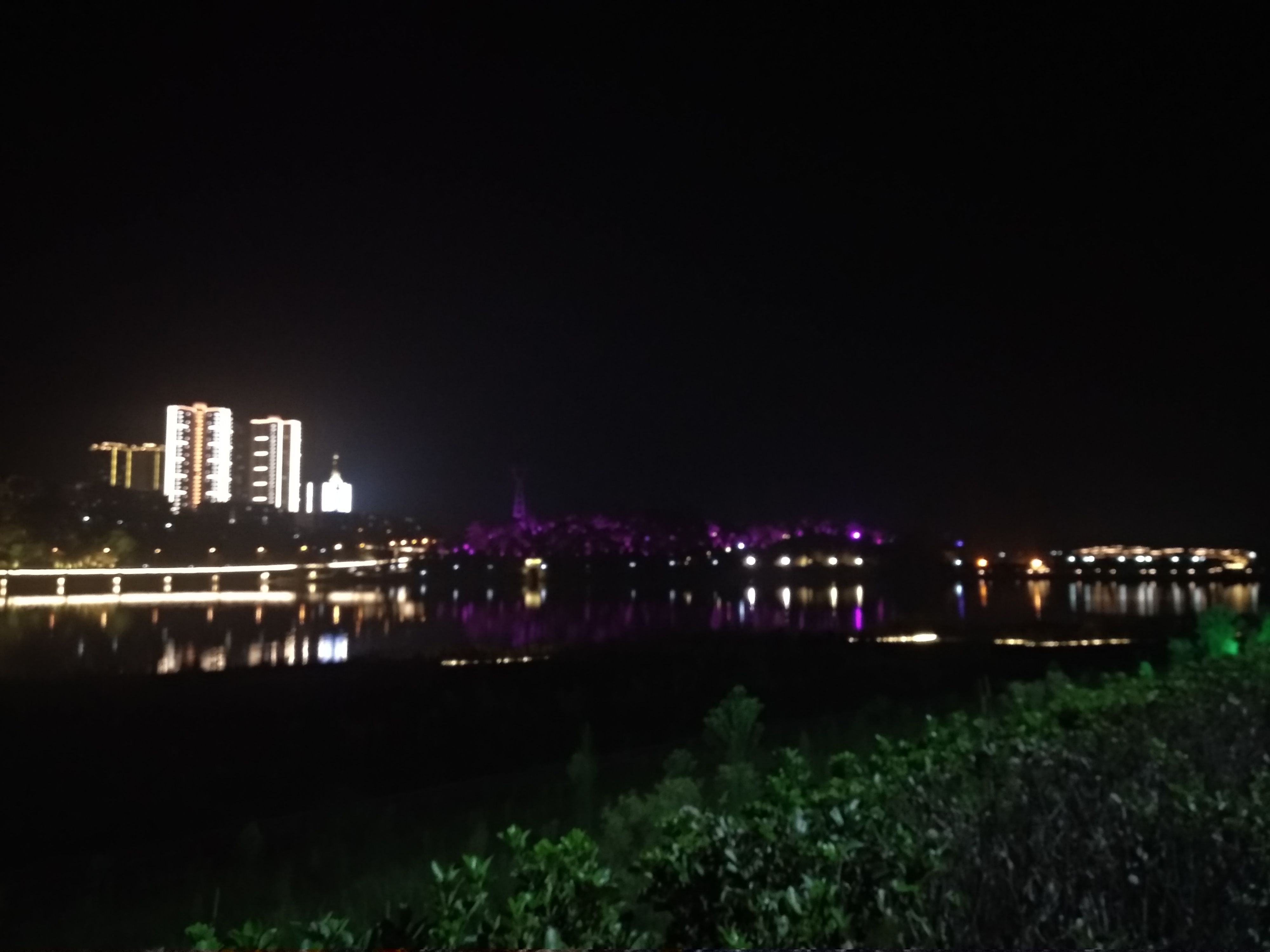 潼南涪江大桥夜景图片