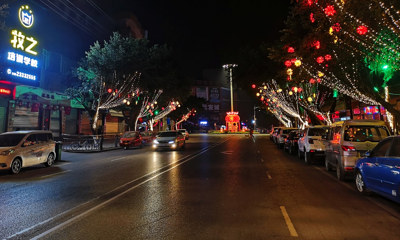 乐至夜景图片