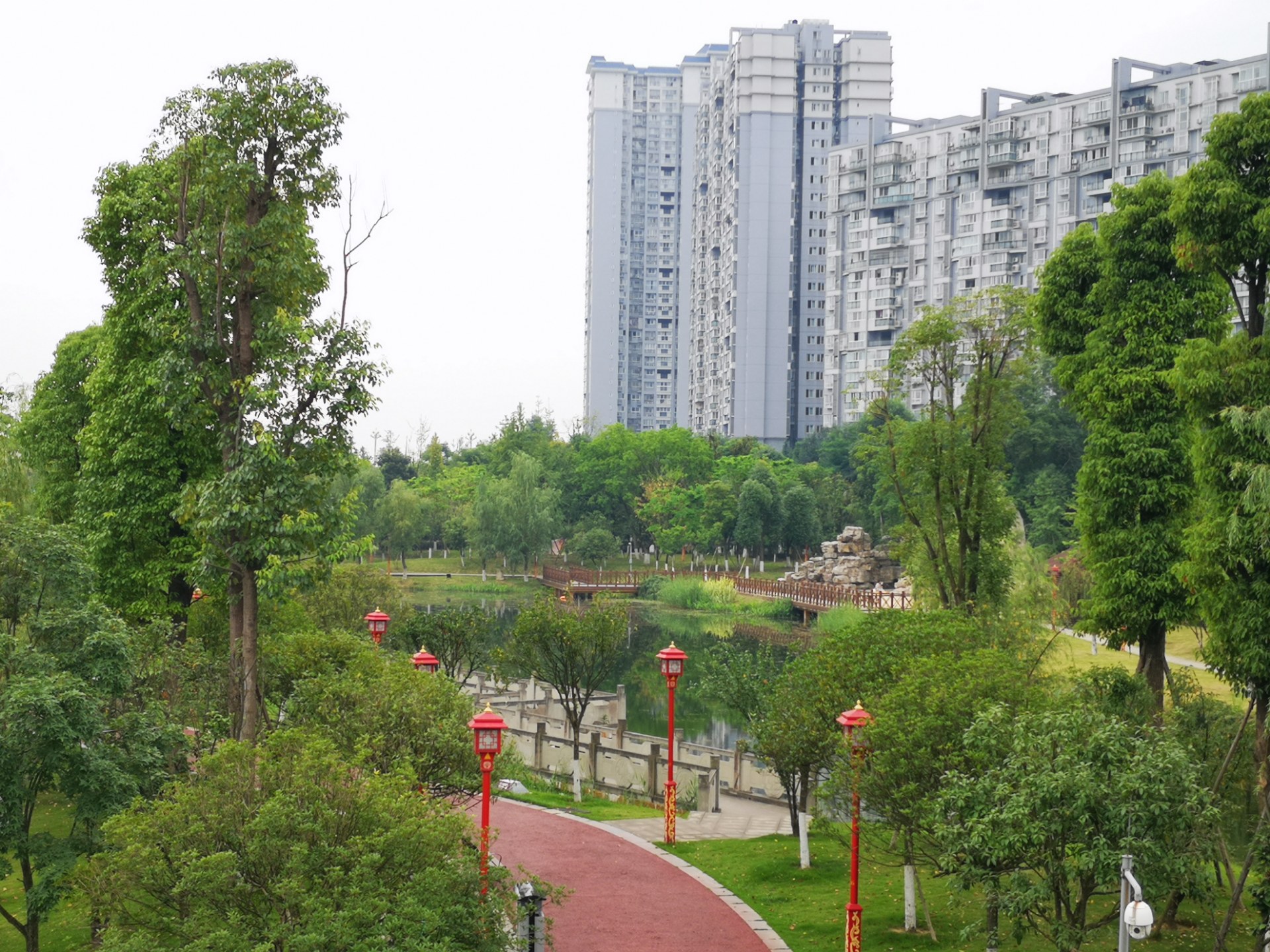 眉山苏母公园景观随拍