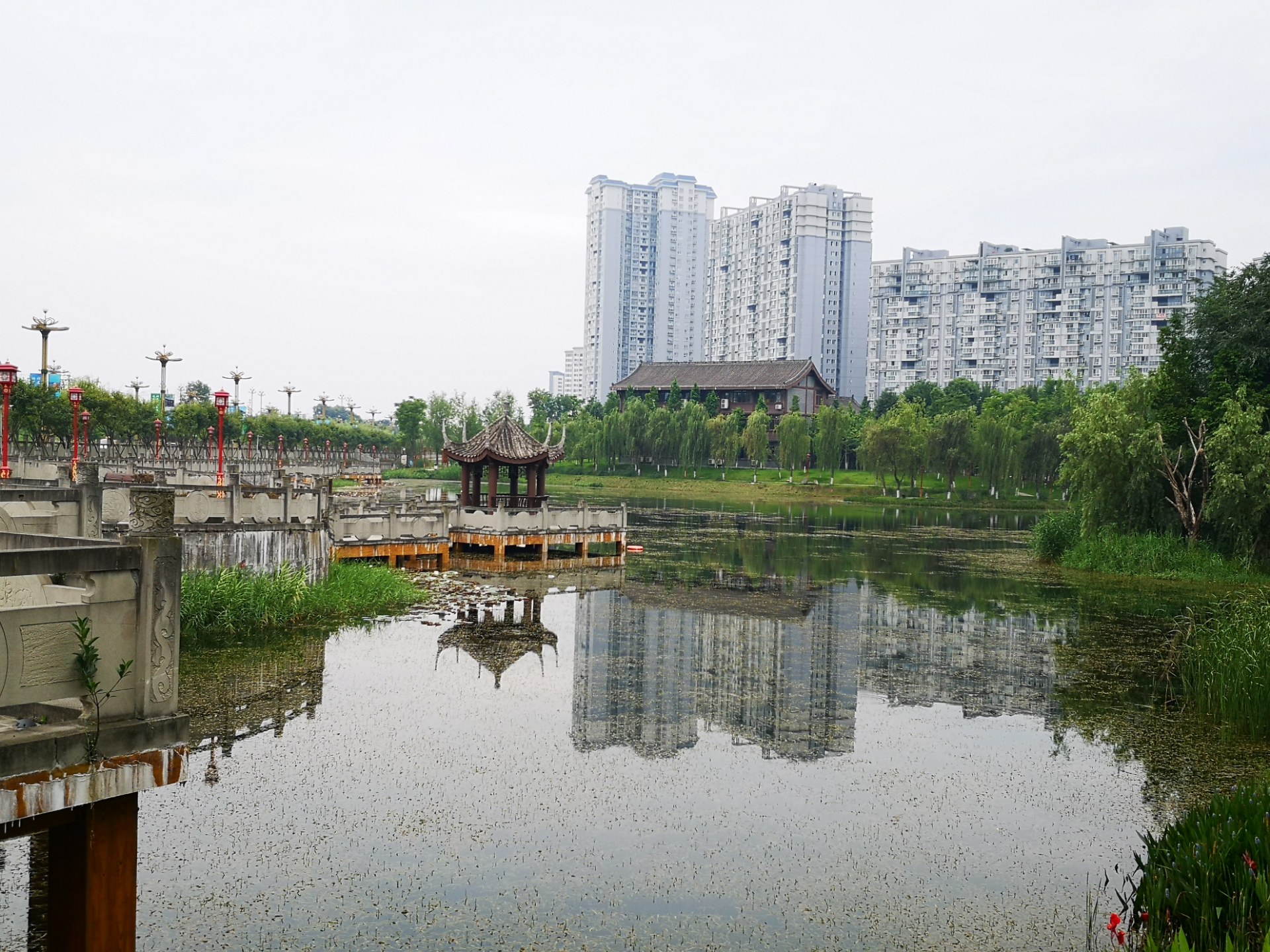 眉山苏母公园景观随拍