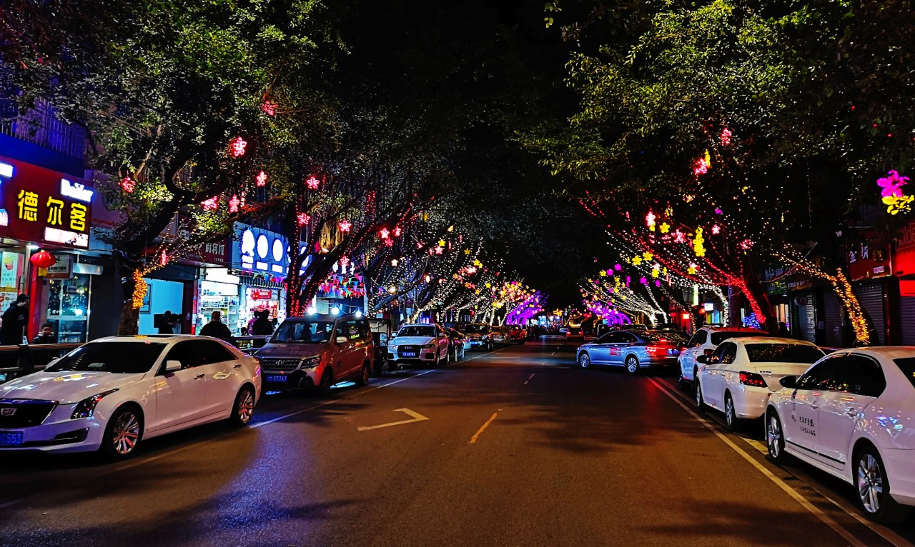 乐至夜景图片