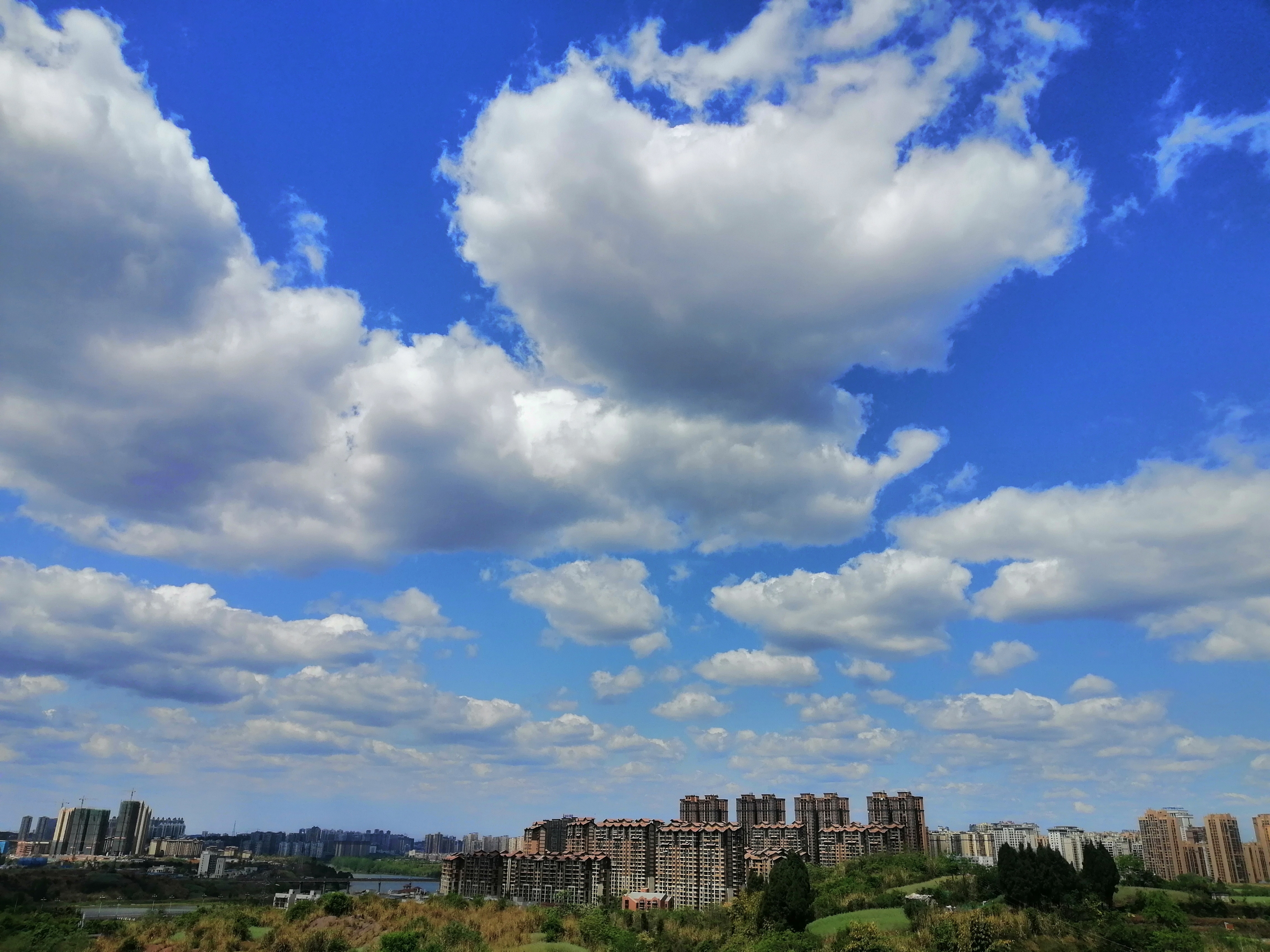 晴空万里美景图片图片